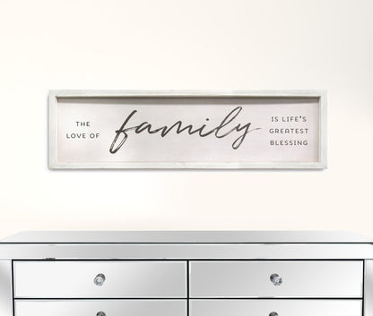 Family Is Life's Greatest Blessings Black And White Wall Art