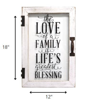 Life's Blessings" Metal Wood Wall Decor