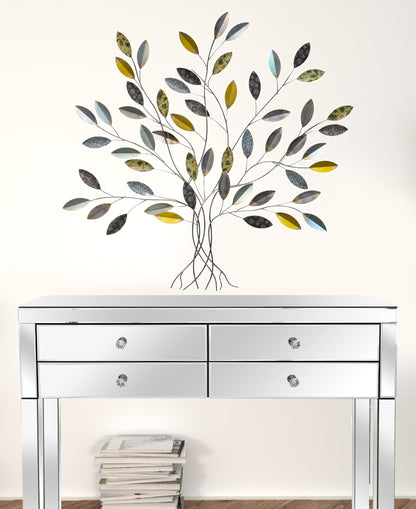 Whimsical Metal Tree Wall Decor