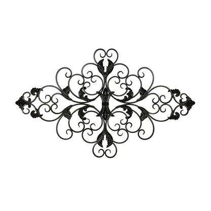 Champagne Ornate Scroll Metal Decor