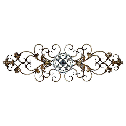 Traditional Blue And White Scroll Wall Decor