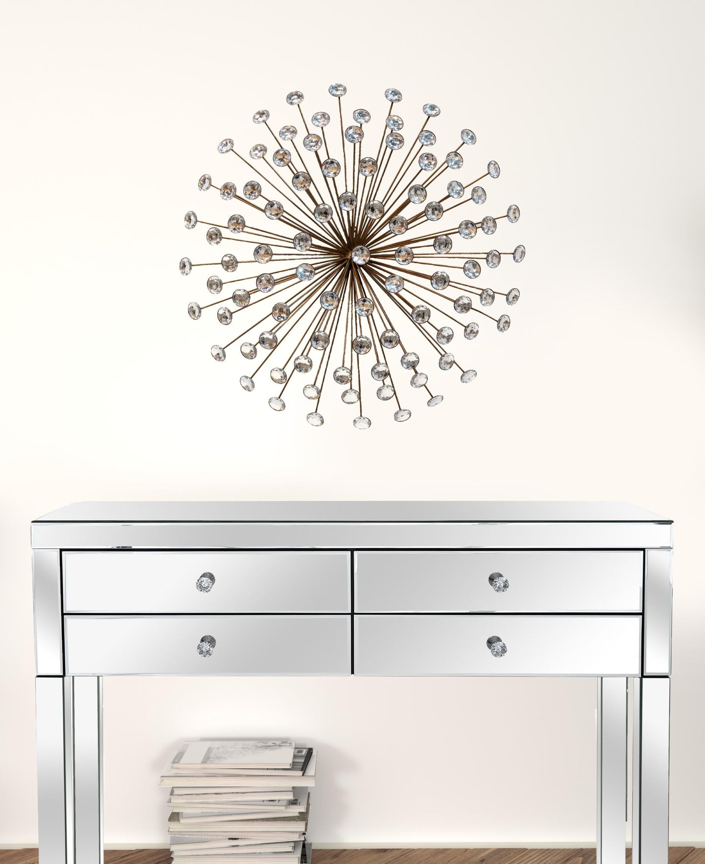 Bronze Acrylic Burst Metal Wall Decor