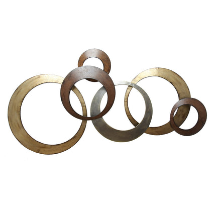 Gold And Bronze Geometric Metallic Wall Decor