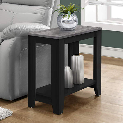 22" White End Table With Shelf