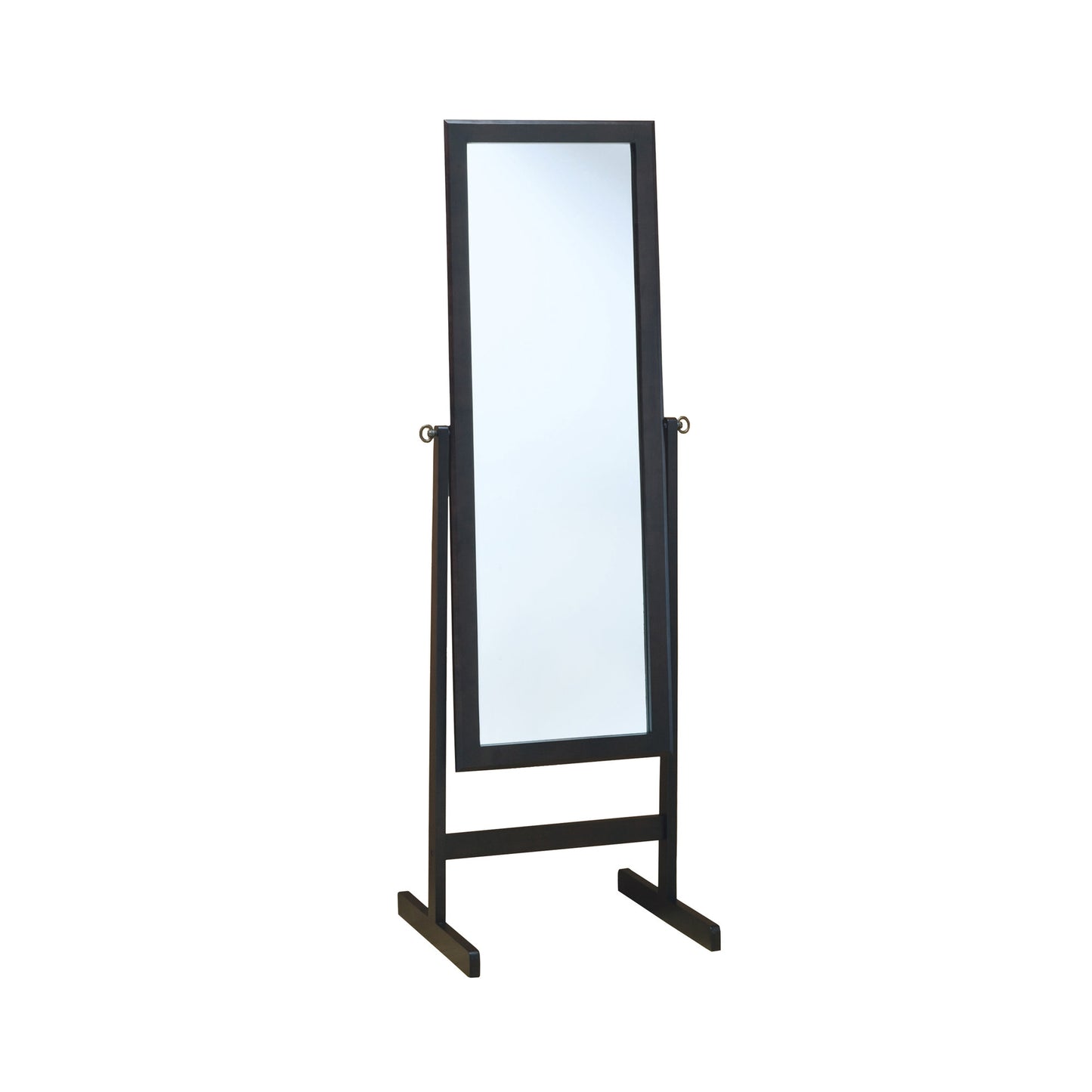 Brown Rectangle Cheval Standing Mirror