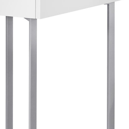 22" Taupe Rectangular Writing Desk