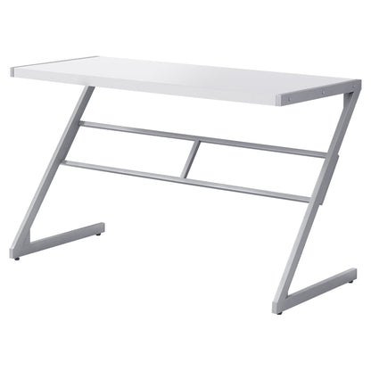 22" White Rectangular Computer Desk