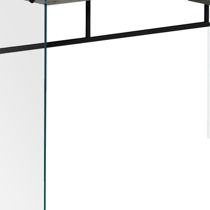 24" Grey Rectangular Computer Desk