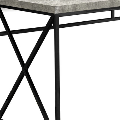 24" Grey Rectangular Computer Desk