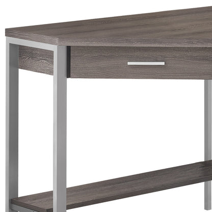 42" Taupe Corner Computer Desk