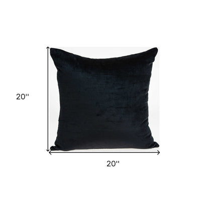 Super Soft Solid Color Black Decorative Accent Pillow