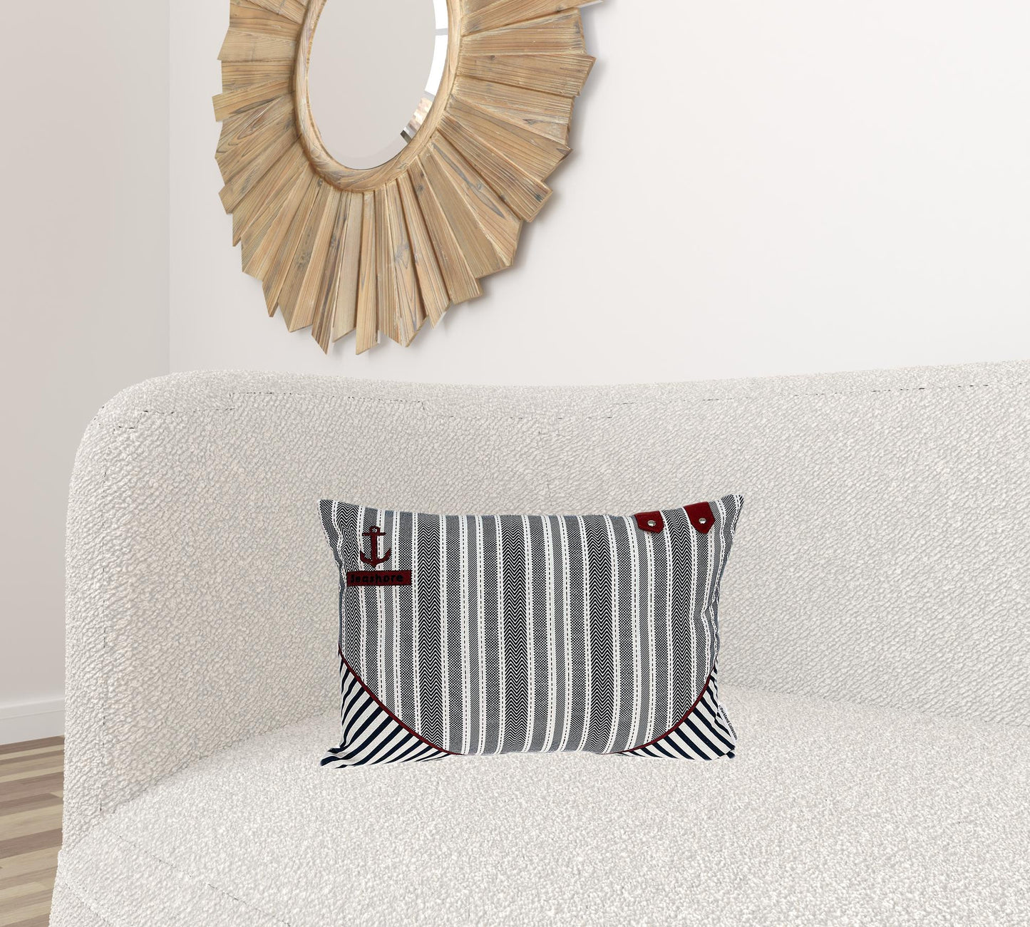 Grey Pillow Cover With Poly Insert