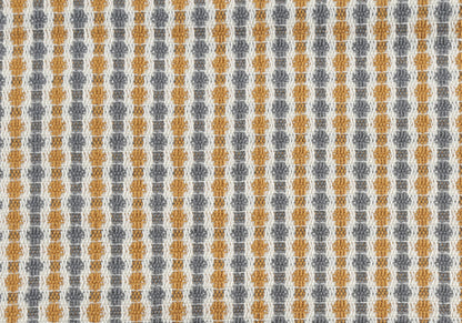 18" X 18" Taupe Polyester Striped Zippered Pillow