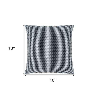 18" X 18" Taupe Polyester Striped Zippered Pillow