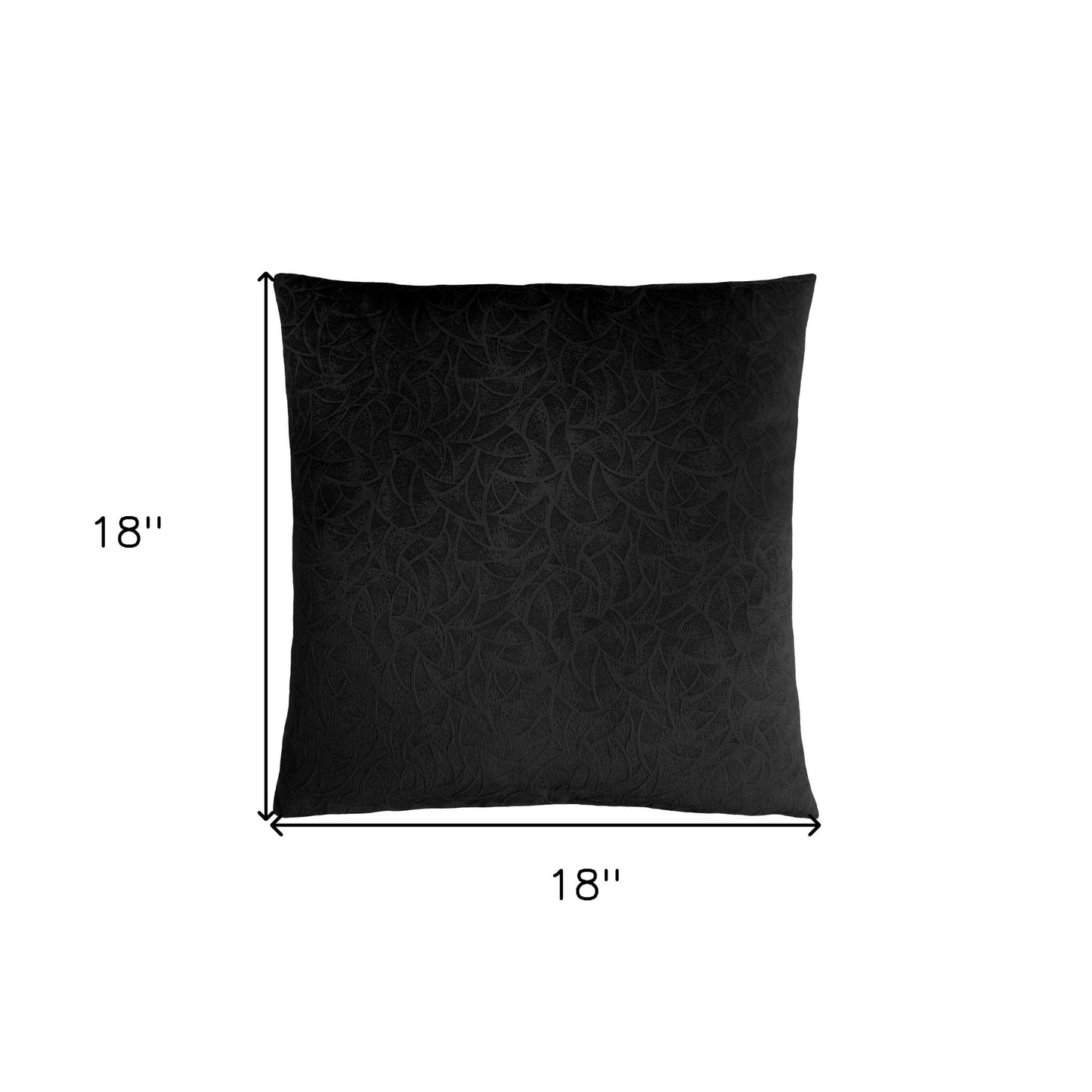 18" X 18" Taupe Velvet Polyester Abstract Zippered Pillow