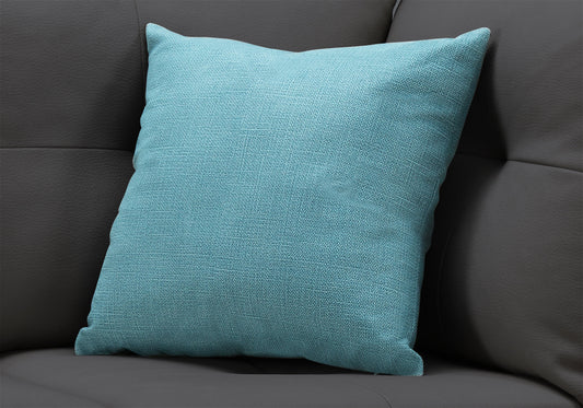 18" X 18" Light Gray Polyester Interlocking Zippered Pillow