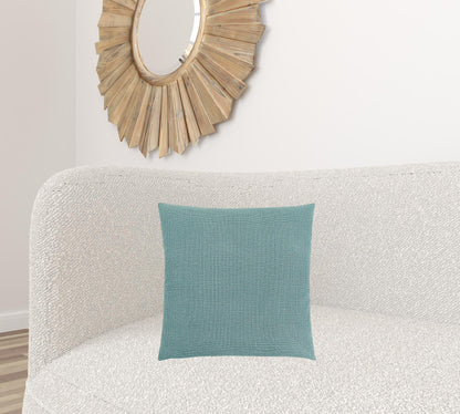 18" X 18" Light Gray Polyester Interlocking Zippered Pillow