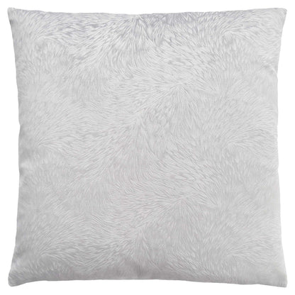 18" X 18" Red Velvet Polyester Feather Zippered Pillow