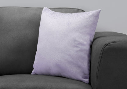 18" X 18" Red Velvet Polyester Feather Zippered Pillow