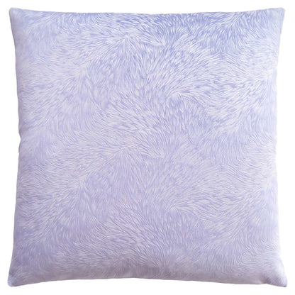 18" X 18" Red Velvet Polyester Feather Zippered Pillow