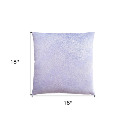 18" X 18" Red Velvet Polyester Feather Zippered Pillow