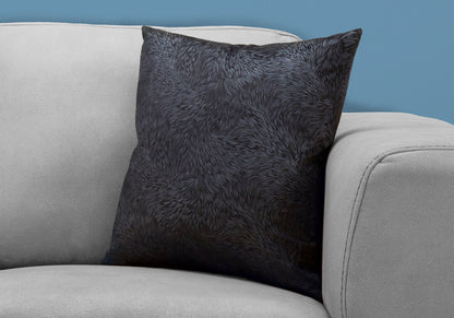 18" X 18" Red Velvet Polyester Feather Zippered Pillow