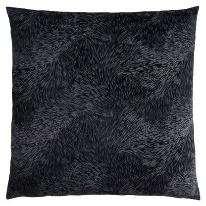 18" X 18" Red Velvet Polyester Feather Zippered Pillow
