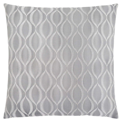 18" X 18" Taupe Polyester Ogee Zippered Pillow