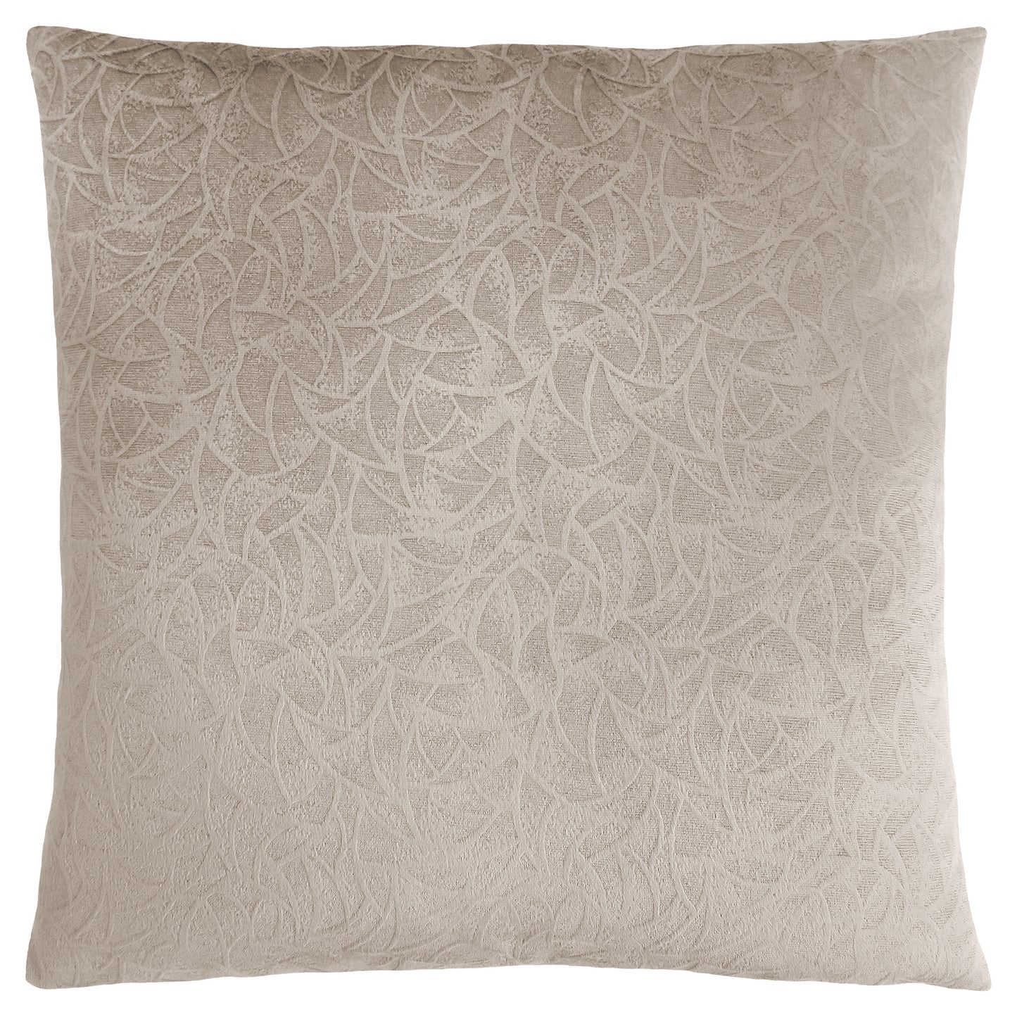 Set Of Two 18" X 18" Light Gray Velvet Polyester Floral Zippered Pillow