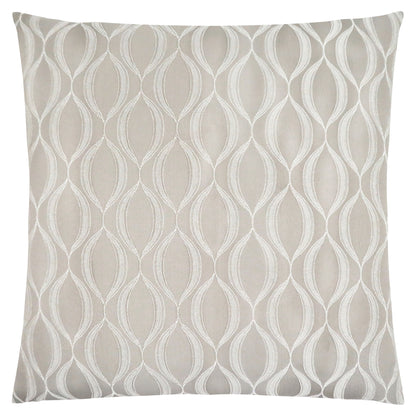 Set Of Two 18" X 18" Taupe Polyester Ogee Zippered Pillow