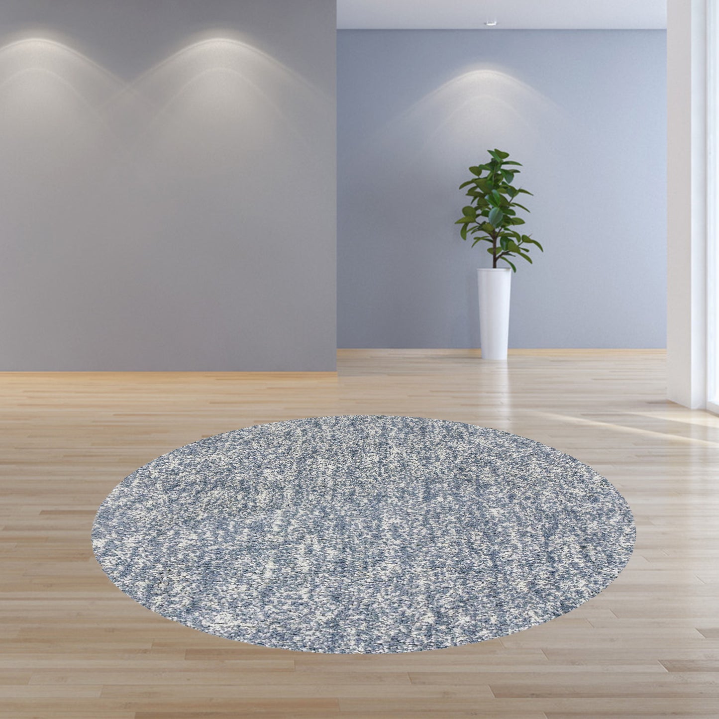 3'X5' Slate Heather Indoor Shag Rug