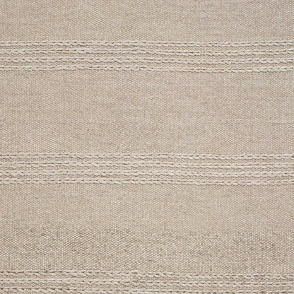 7' X 9'  Wool Natural Area Rug