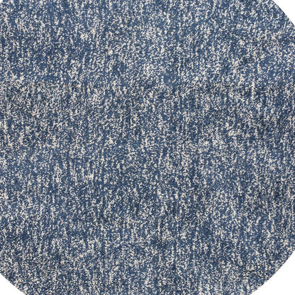 8' Indigo Or Ivory Heather Plain Runner Rug