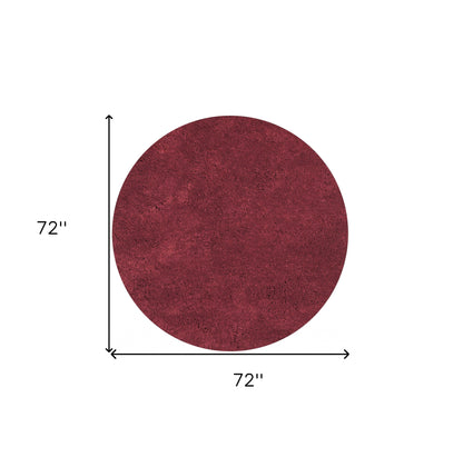 8' X 10' Polyester Red Area Rug