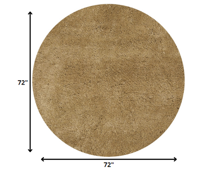 8'X11' Gold Indoor Shag Rug