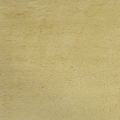 6' Round  Polyester Canary Yellow Area Rug