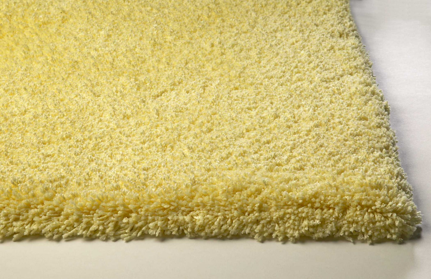 6' Round  Polyester Canary Yellow Area Rug