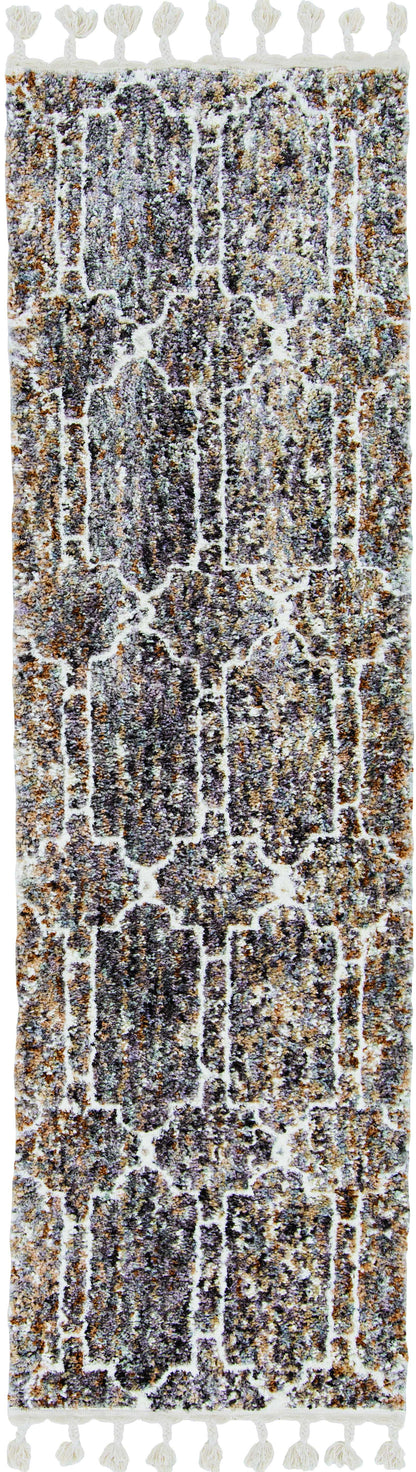 10'X13' Plum Machine Woven Floral Traditional Indoor Area Rug