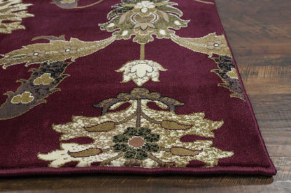 7' X 10'  Polypropylene Red Area Rug