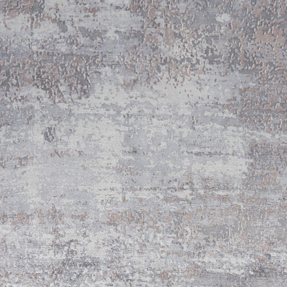 8'X10' Slate Grey Hand Loomed Abstract Brushstroke Indoor Area Rug
