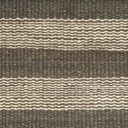 5' X 7' Jute Slate Ivory Area Rug