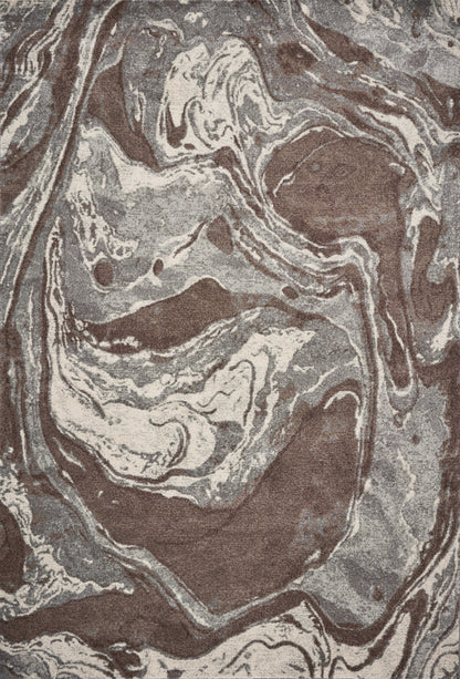 9' X 13'  Polypropylene Mocha Area Rug
