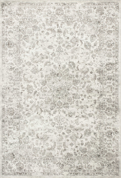 2' X 3' Viscose Silver Accent Rug