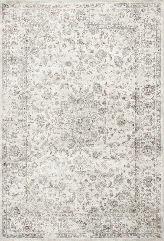 2' X 3' Viscose Silver Accent Rug