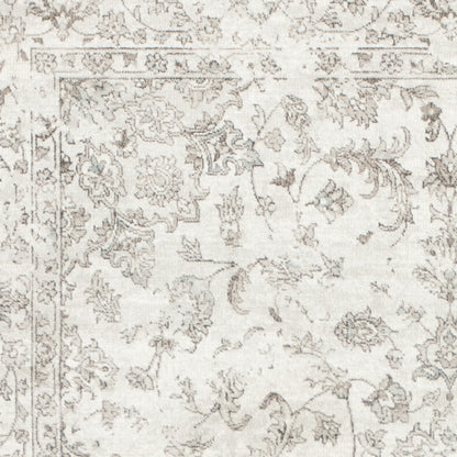 2' X 3' Viscose Silver Accent Rug