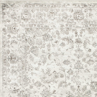 2' X 3' Viscose Silver Accent Rug