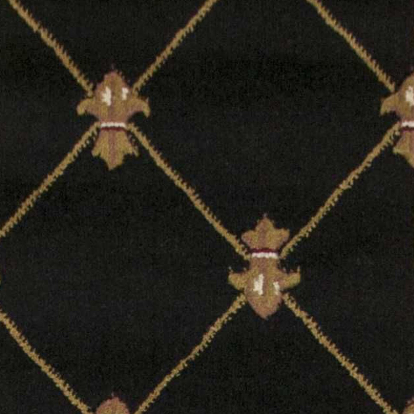 7' X 10'  Polypropylene Black Area Rug