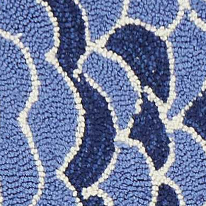 5' X 7' Light Blue School Of Fish Indoor Area Rug