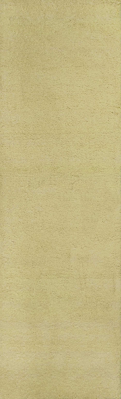 6' Round  Polyester Canary Yellow Area Rug