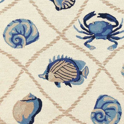 2' X 3' Uv Treated Polypropylene Sand Accent Rug